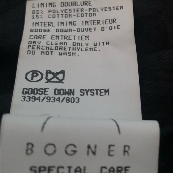 Women’s Winter/Fall Down Bogner Black Ski Jacket Size 8 Silver Hardware RARE! - Picture 14 of 16